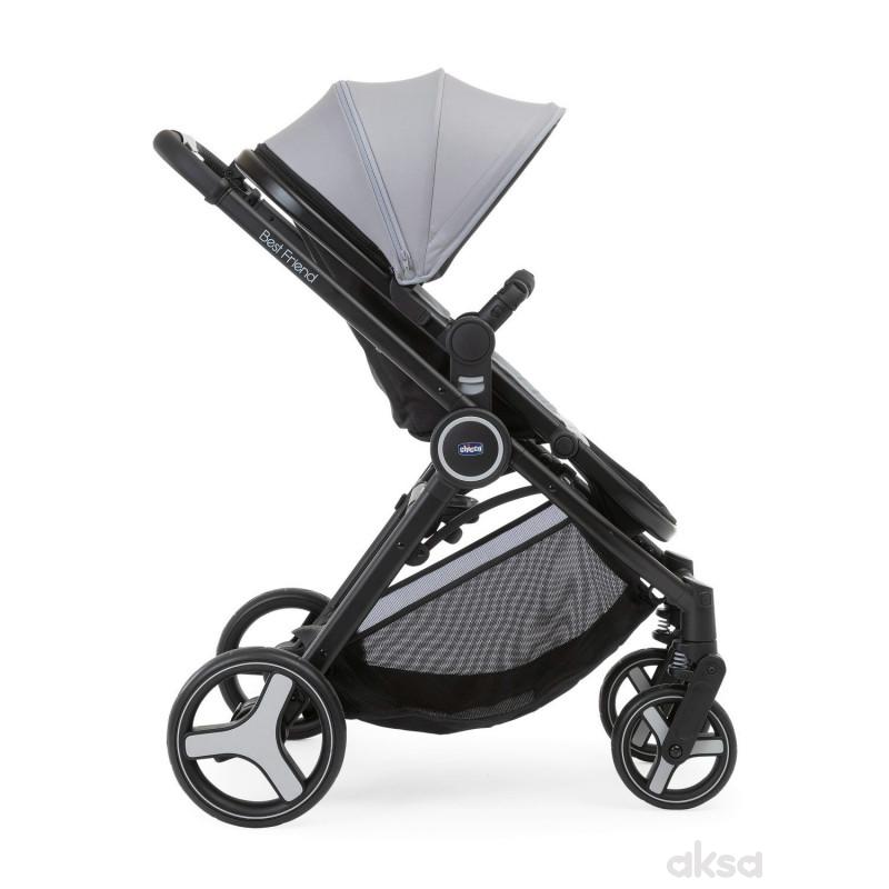 Chicco kolica Best friend Pro 0m+, Silver Leaf