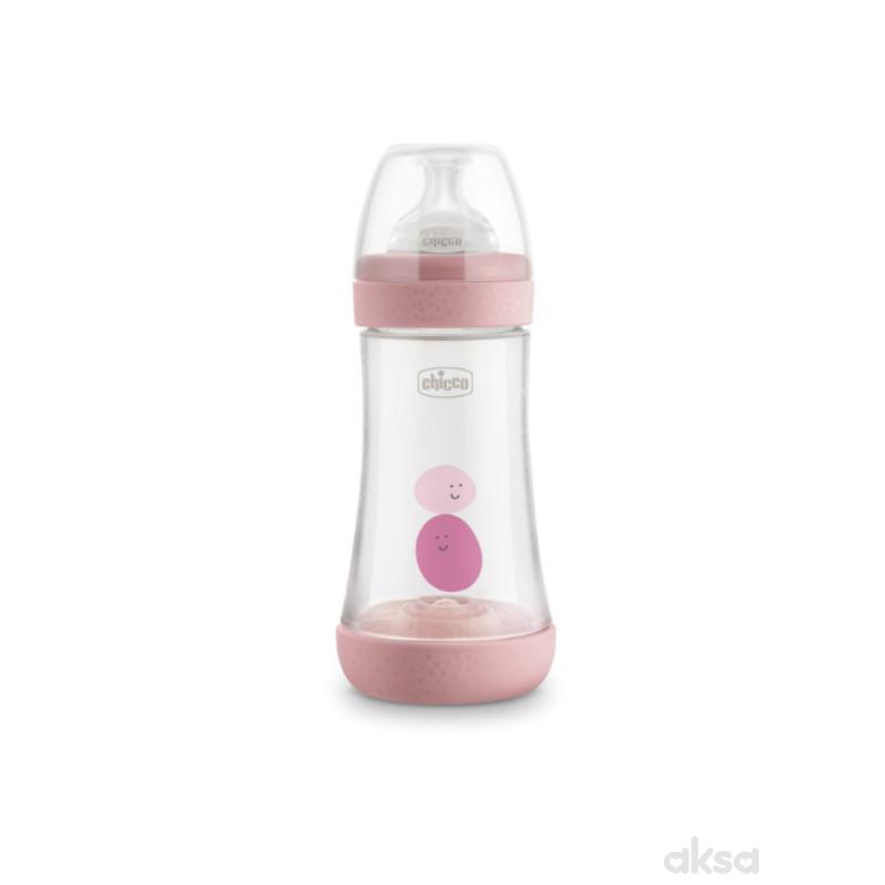 Chicco P5 flašica roze 2m+, 240ml