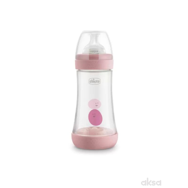 Chicco P5 flašica roze 2m+, 240ml 