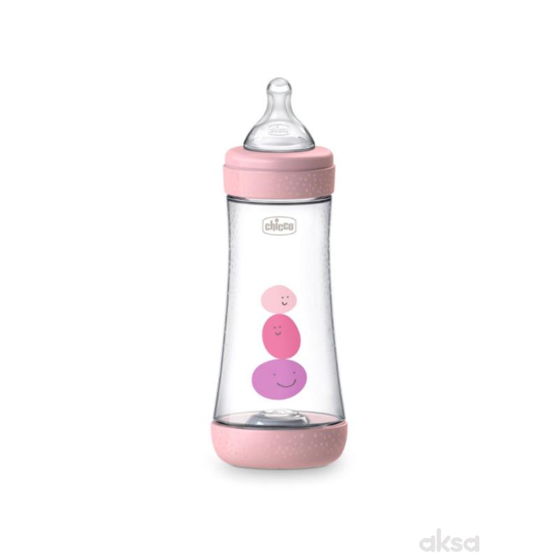 Chicco P5 flašica roze 4m+, 300ml