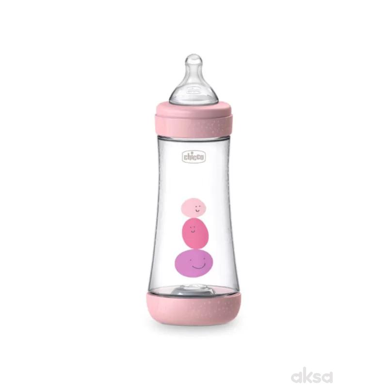 Chicco P5 flašica roze 4m+, 300ml 