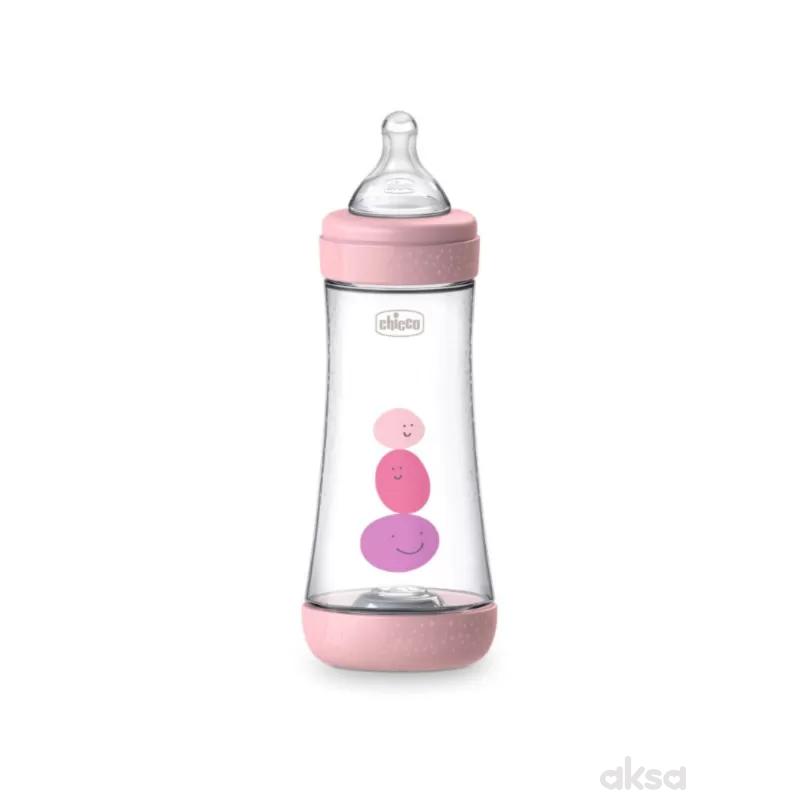 Chicco P5 flašica roze 4m+, 300ml