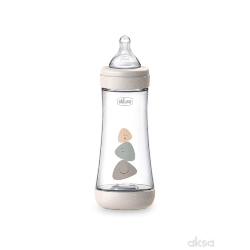 Chicco P5 flašica bela 4m+, 300ml