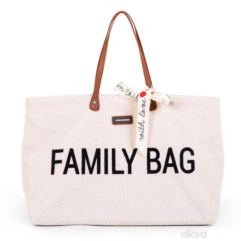 Child home Family Bag, Torba teddy offwhite