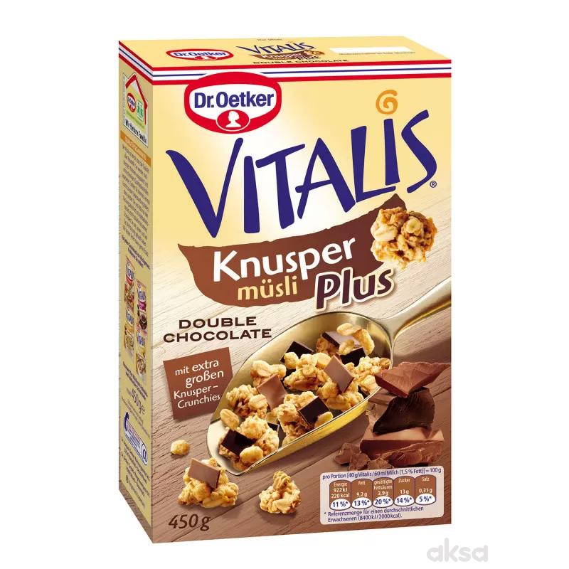 Dr.Oetker Vitalis Krispi Musli dve vrste čok, 450g