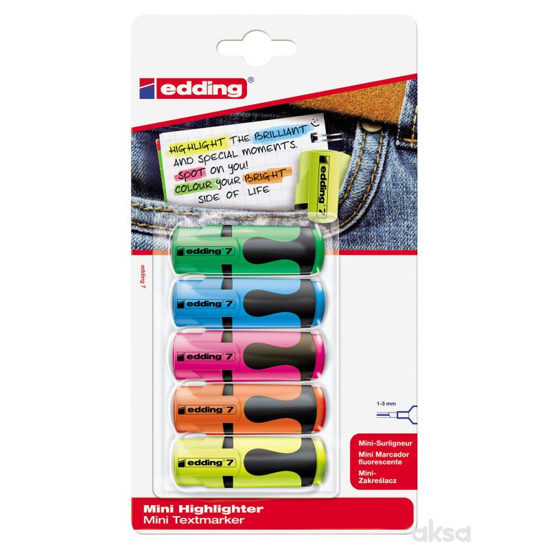 Signiri mini Edding E-7 u blist.1/5 sort