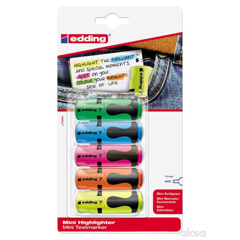 Signiri mini Edding E-7 u blist.1/5 sort