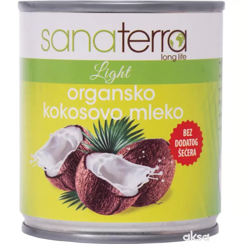 Sanaterra organsko kokosovo mleko, 200ml 