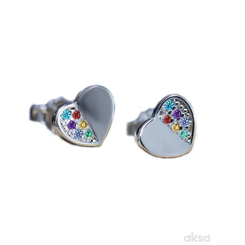 Silver line minđuše AS8088-MIX-E