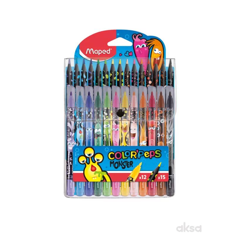 Maped flomaster 12+ bojice 15 Monster