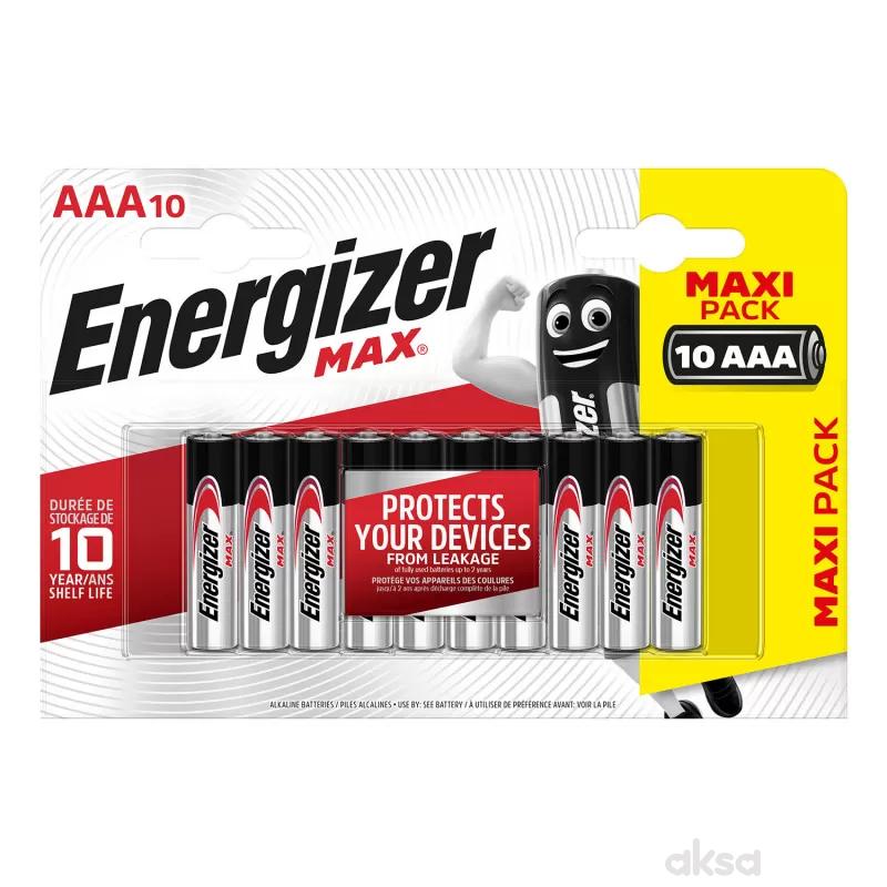Energizer baterije max AAA 10 kom AL 