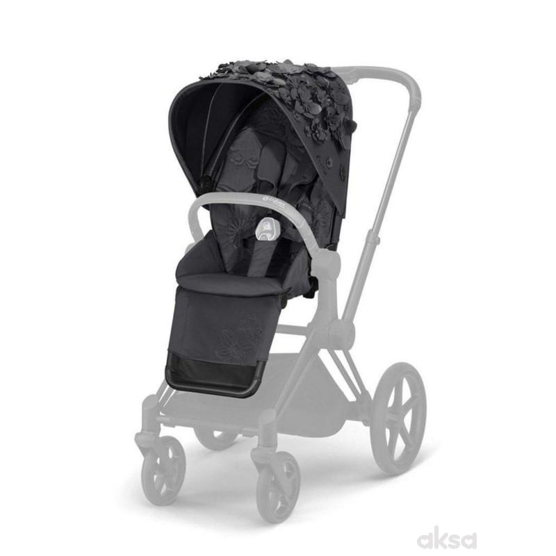 Cybex navlaka za kolica Priam Simply flowers grey