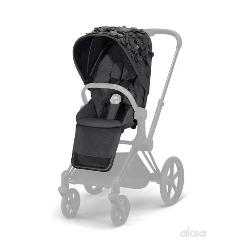 Cybex navlaka za kolica Priam Simply flowers grey