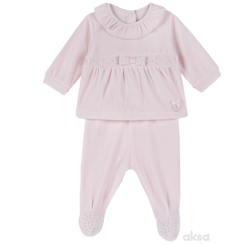 Chicco komplet 2/1(majica dr, pantalone),devojčice
