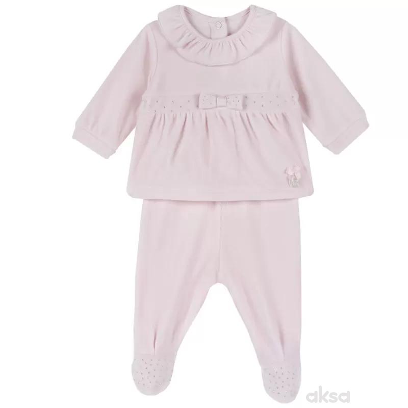 Chicco komplet 2/1(majica dr, pantalone),devojčice