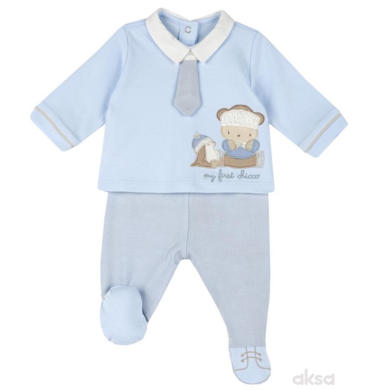 Chicco komplet 2/1 (majica dr, pantalone), dečaci