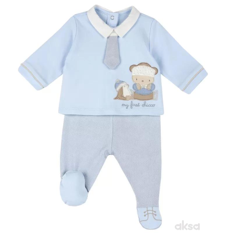Chicco komplet 2/1 (majica dr, pantalone), dečaci