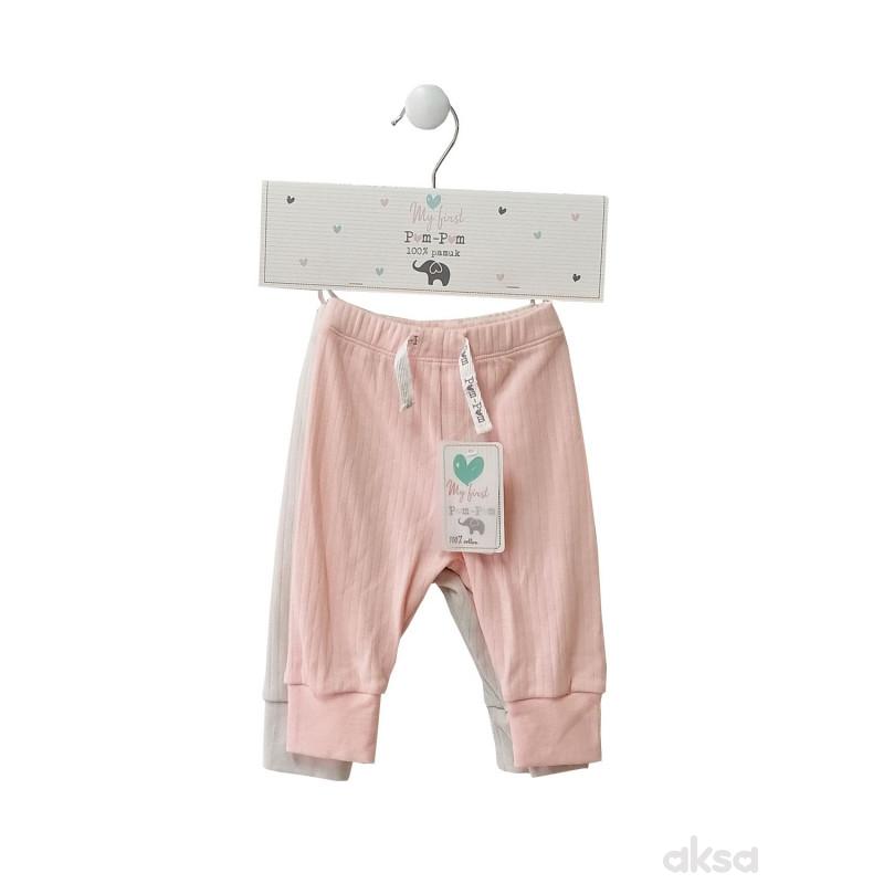 Pom Pom pantalone bez stopica set 2/1, devojčice