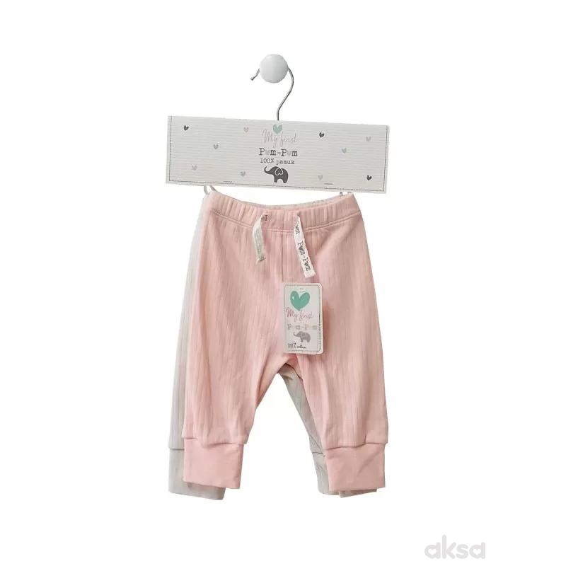Pom Pom pantalone bez stopica set 2/1, devojčice