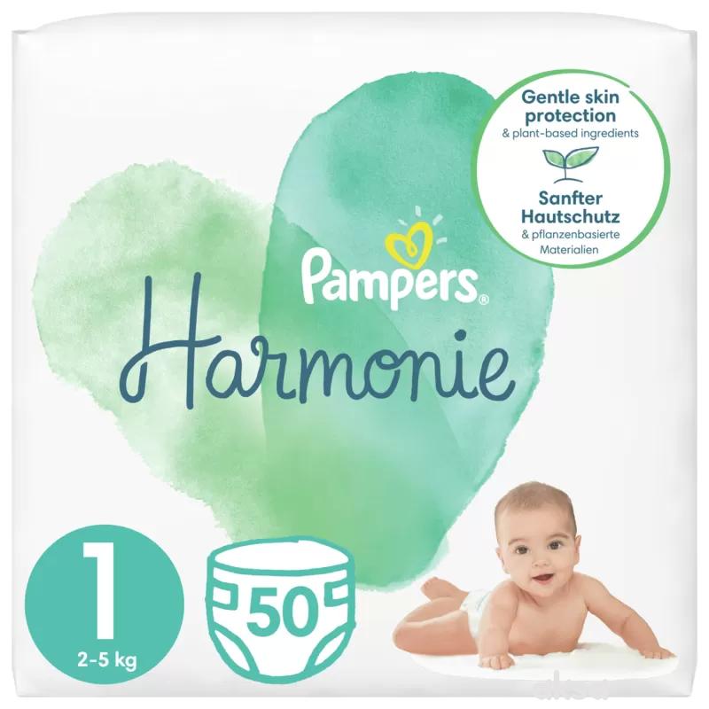 Pampers Harmonie S1 new born 2-5 kg 50kom 