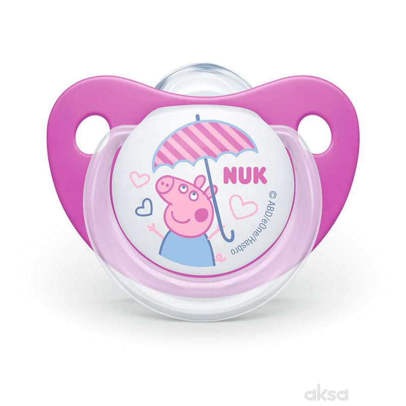 Nuk varalica silikon Peppa Pig u hig.kutiji vel 2