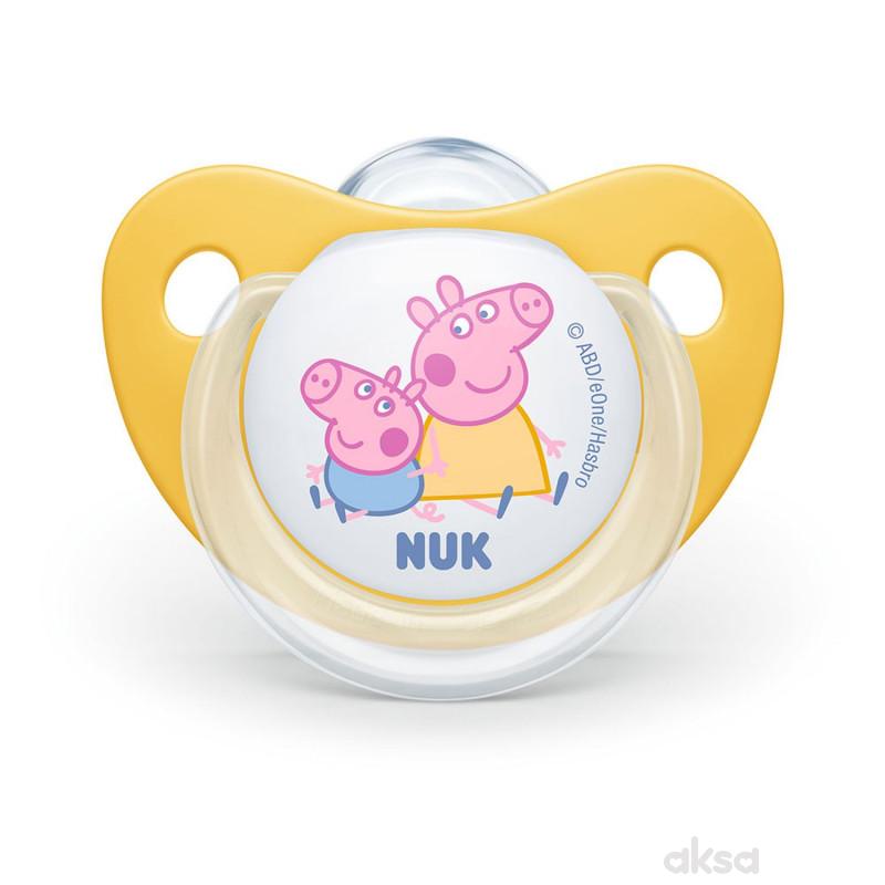 Nuk varalica silikon Peppa Pig u hig.kutiji vel 2