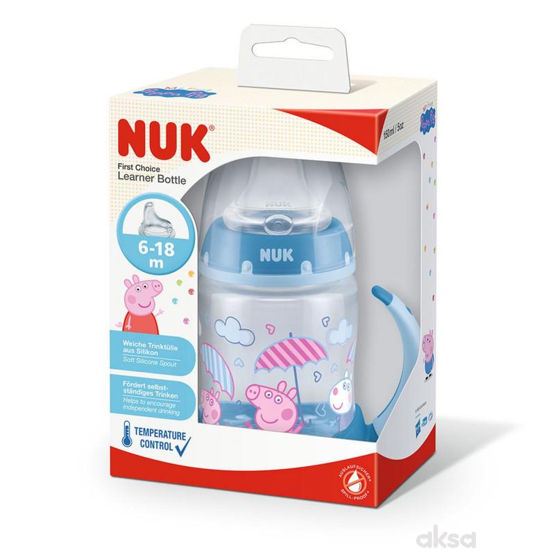 Nuk šolja za učenje sa term.indik. Peppa Pig 150ml