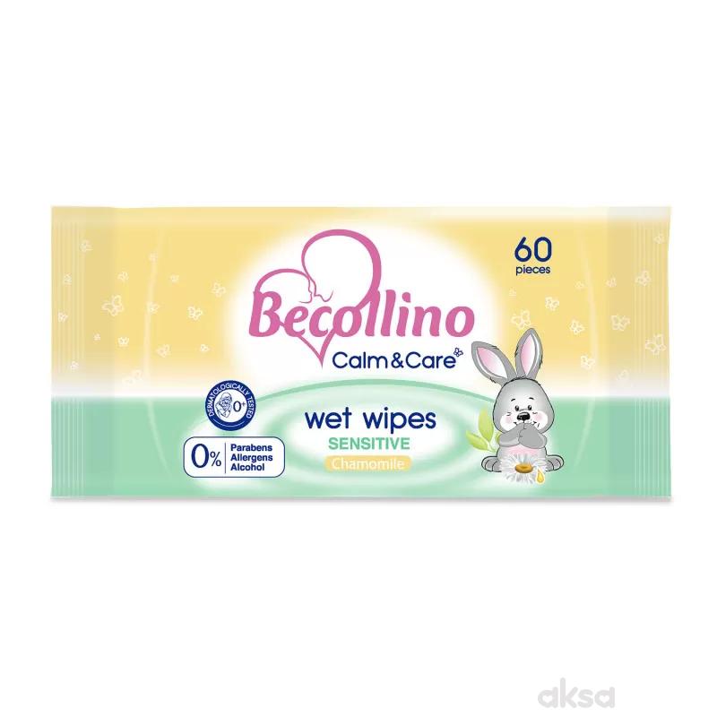 Becollino baby vlažne maramice Calm&Care Sens.60/1