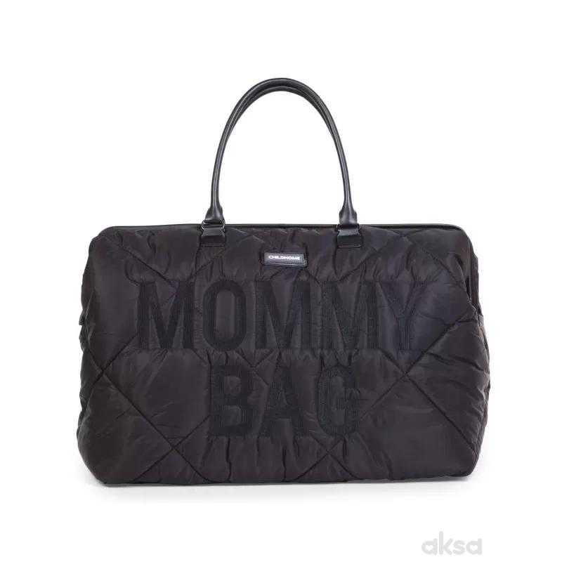 Childhome Mommy Bag nursery bag, puffered crna