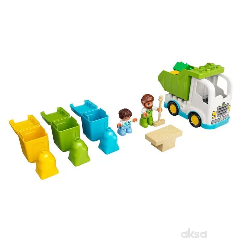 Lego Duplo town garbage truck and recycling