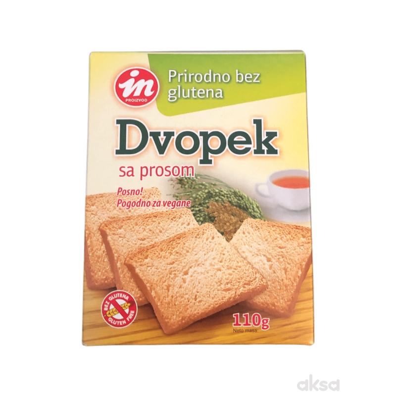Aleksandrija dvopek proso bez glutena, 110g