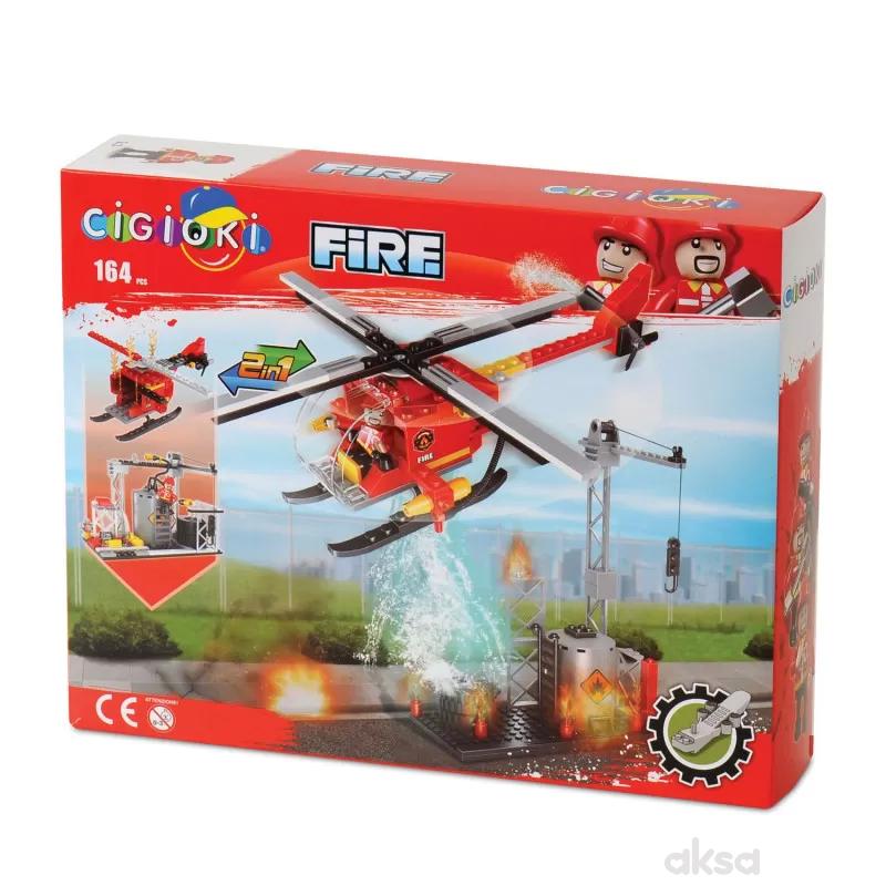Cigioki kocka set helihopter