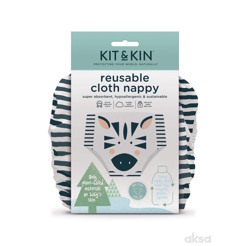 Kit & Kin višekratne pelene dezen zebra