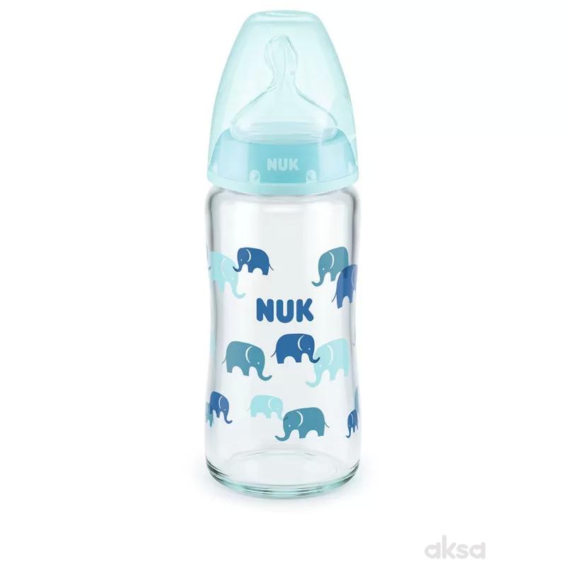 Nuk staklena flašica sa termo indikatorom 240ml