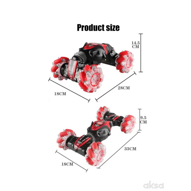 Kidda automobil sa daljinsko upravljanje, crveni