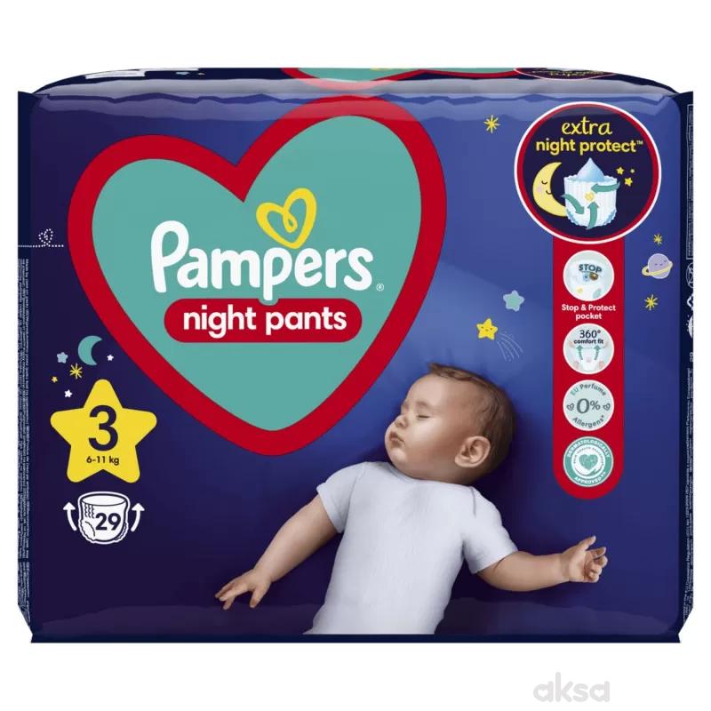 Pampers Night Pants VP 3, 6-11kg 29kom 