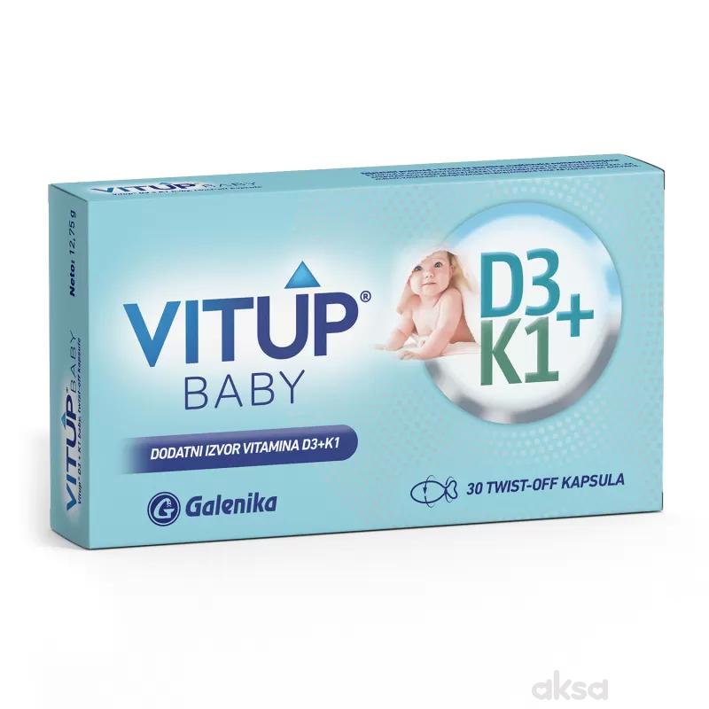 VitUp baby D3 + K1 twist off kaps. 30kom