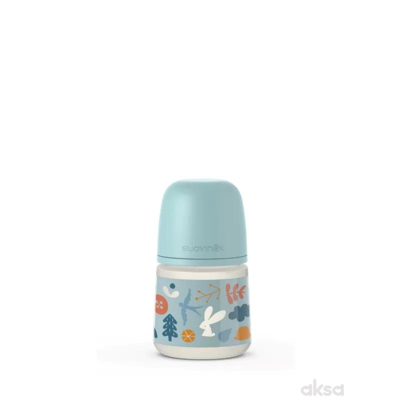 Suavinex flašica spori protok 150ml, plava, 0m+
