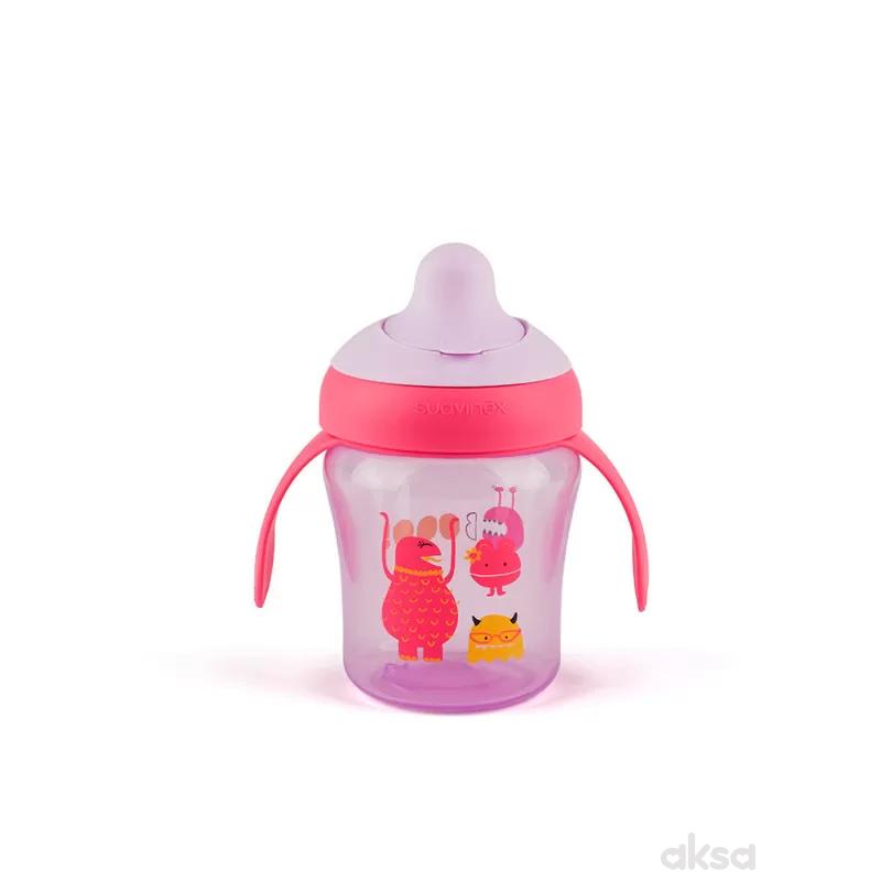 Suavinex šolja sa t. piskom 200 ml ljubičasta 6m+