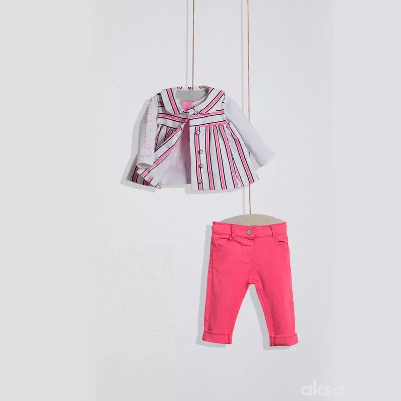 WOGI komplet3/1(prsluk,majica,pantalone),devojčice