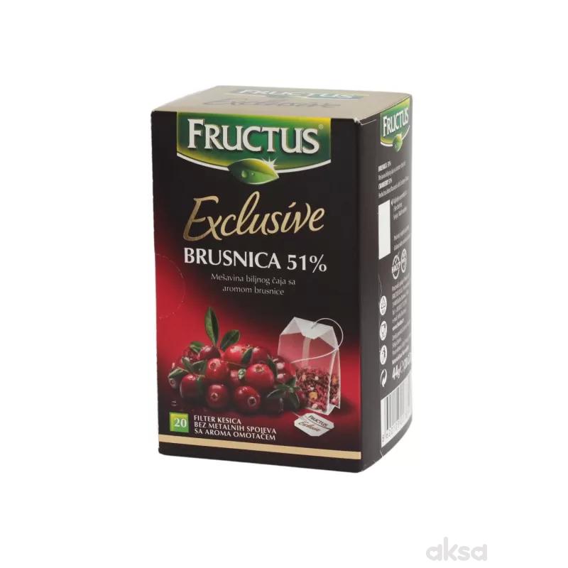 Fructus čaj brusnica 51% 