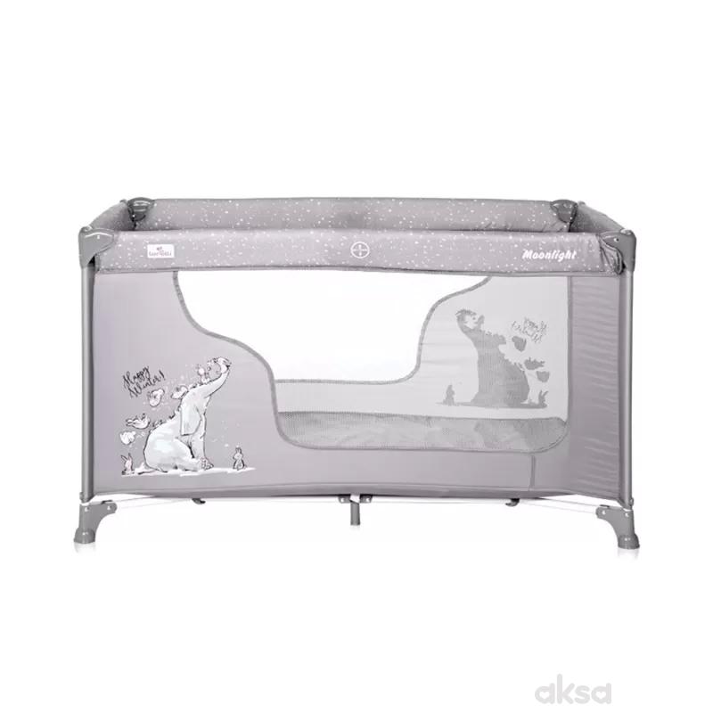 Lorelli prenosivi krevetac Moonlight, Grey fun