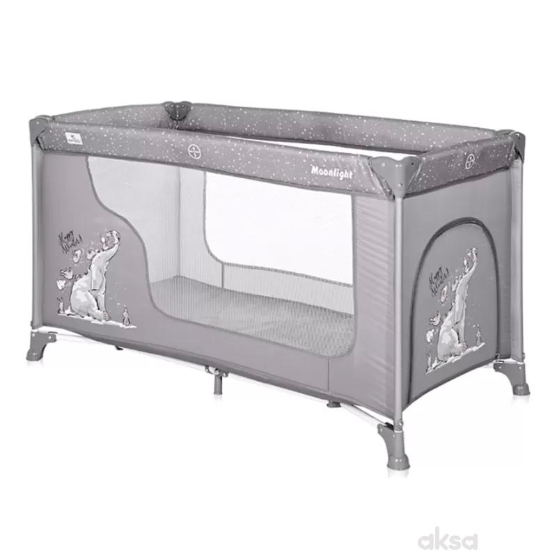 Lorelli prenosivi krevetac Moonlight, Grey fun