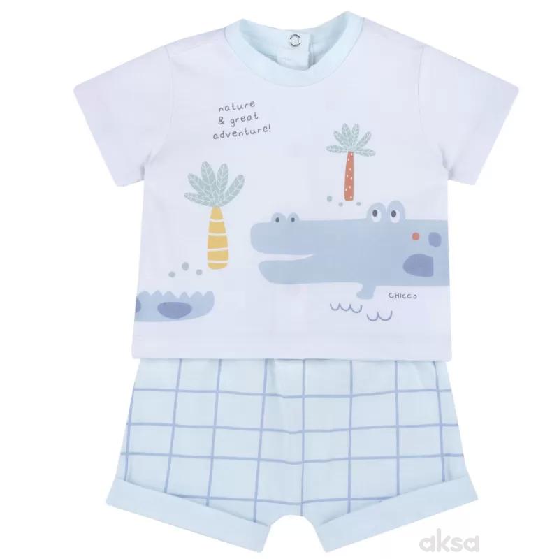 Chicco komplet 2/1 (majica kr, šorts), dečaci