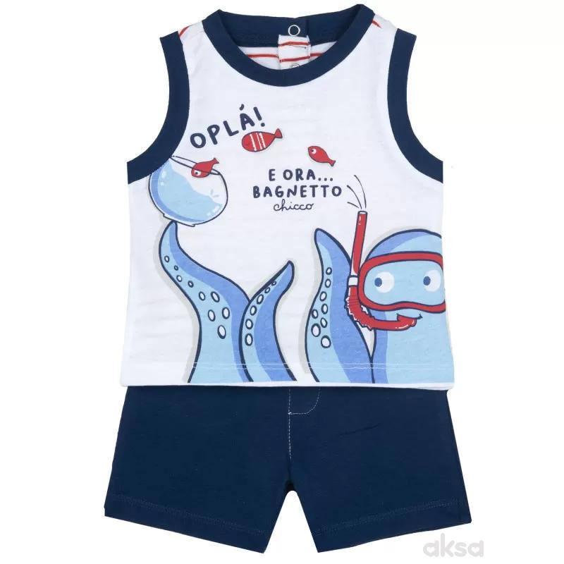 Chicco komplet 2/1 (majica atlet, šorts), dečaci