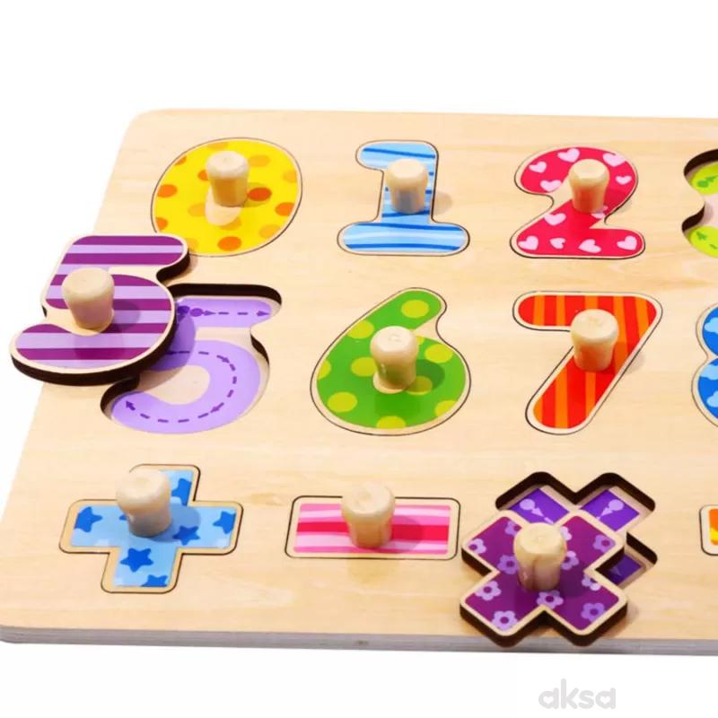 Tooky toy drvena umetaljka - brojevi 
