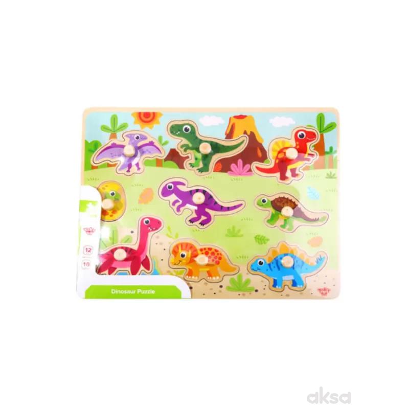 Tooky toy drvena umetaljka - dinosaurusi