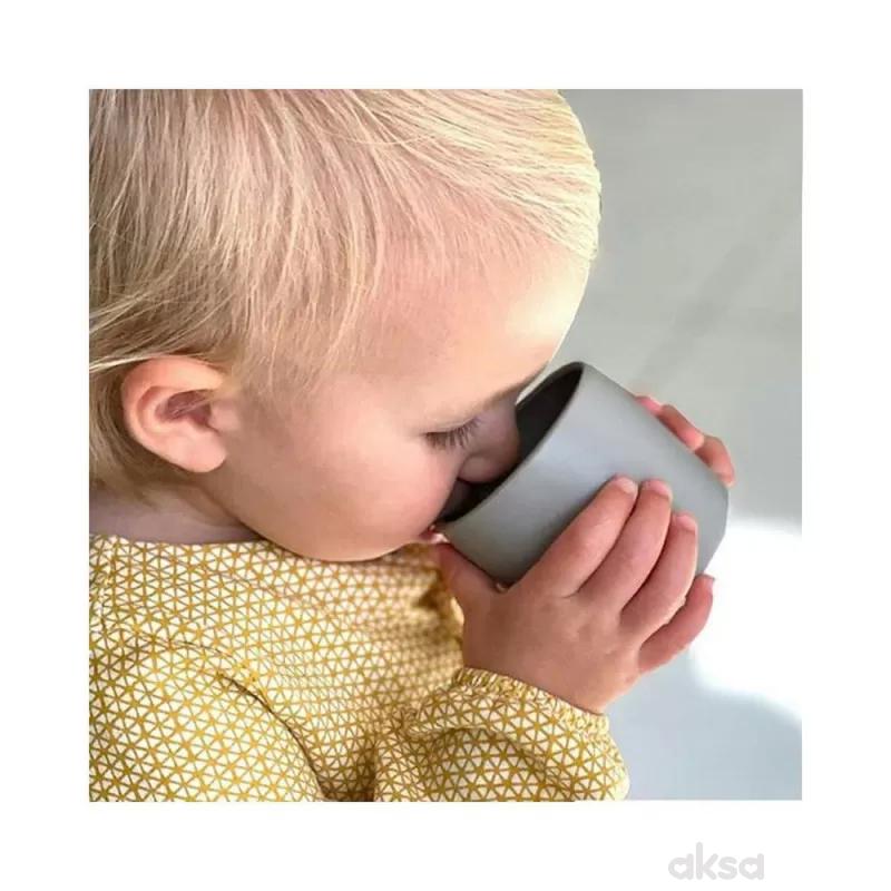 Minikoioi silikonska čaša Minicup siva