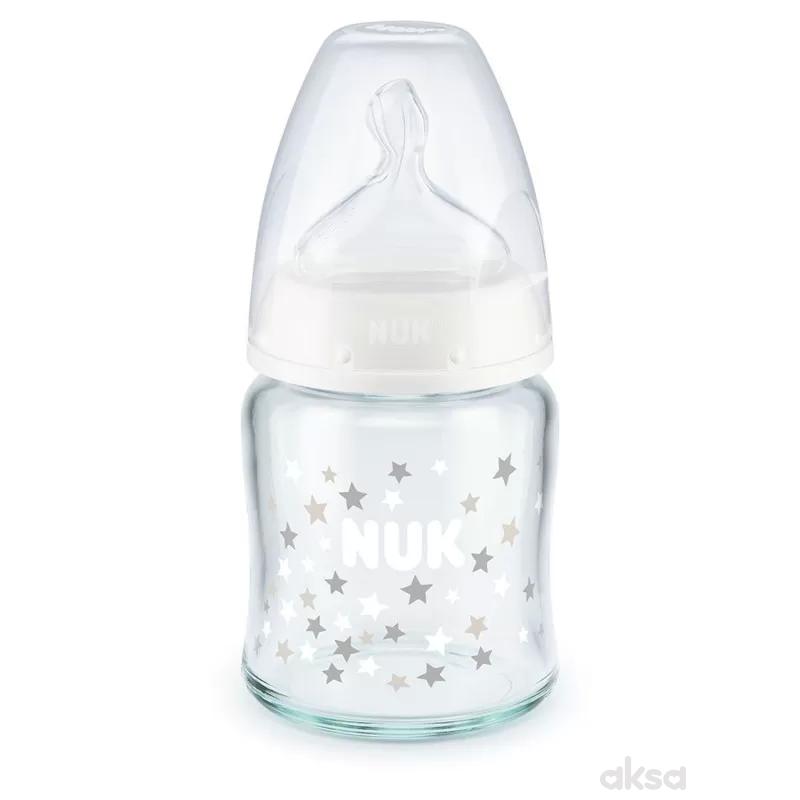Nuk FC staklena flašica sa termo indi, 120ml, 0-6M