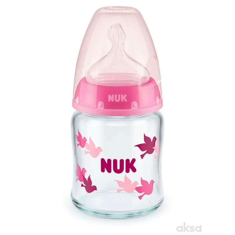 Nuk FC staklena flašica sa termo indi, 120ml, 0-6M